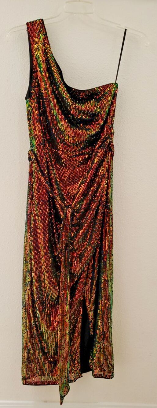 NWT Grace Karin Women's One-Shoulder Sleeveless Sequin Full length Dress -  XL